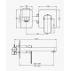 Μπαταρία Νιπτήρος Εντοιχισμού Eurorama Quadra 144904-110 Inox